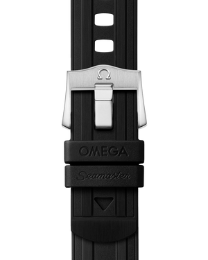 Omega Seamaster Diver 300M 210.22.42.20.01.002 men's automatic watch – black rubber strap and buckle view