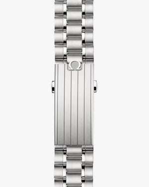 Omega Speedmaster Professional Moonwatch men's chronograph watch, 42mm stainless steel case, black dial, steel bracelet – bracelet clasp view