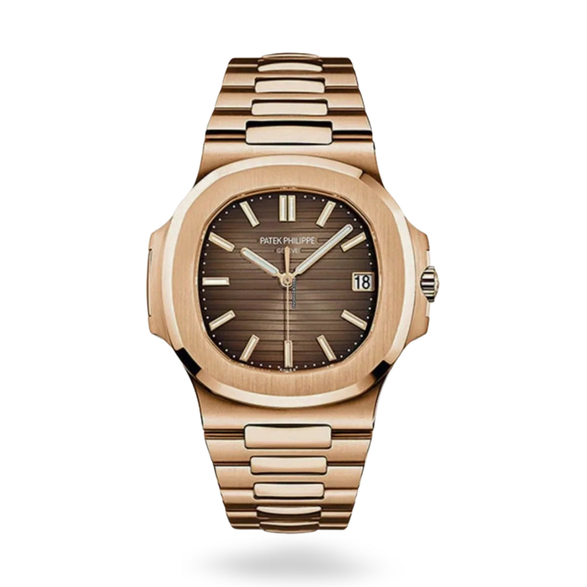 Patek Philippe Nautilus 40mm Men's Automatic Watch – Brown Gradient Dial & Yellow Gold Strap – view 2