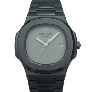 Patek Philippe Nautilus 40mm Men's Automatic Watch – Grey Dial & Black Strap – view 2