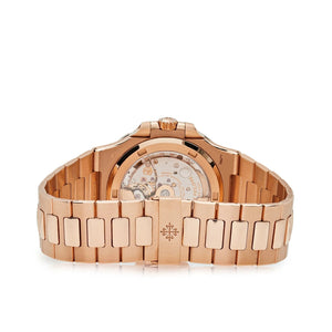 Patek Philippe Nautilus 40mm Men's Automatic Watch – Grey Gradient Dial & Rose Gold Strap – view 4