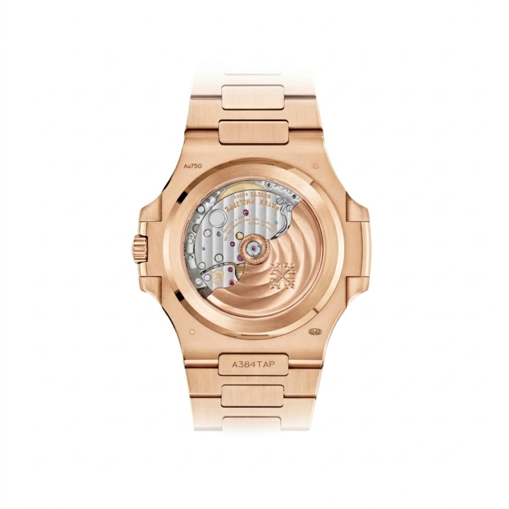 Patek Philippe Nautilus 40mm Men's Automatic Watch – Tiffany Blue Dial & Rose Gold Strap – view 4