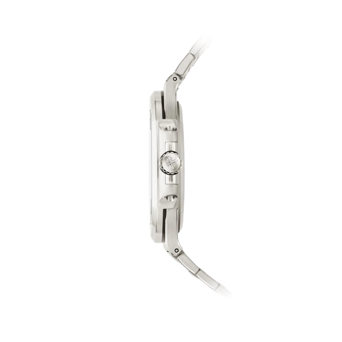 Patek Philippe Nautilus 40mm Men's Automatic Watch – Yellow Dial & Silver Stainless Steel Strap – view 3