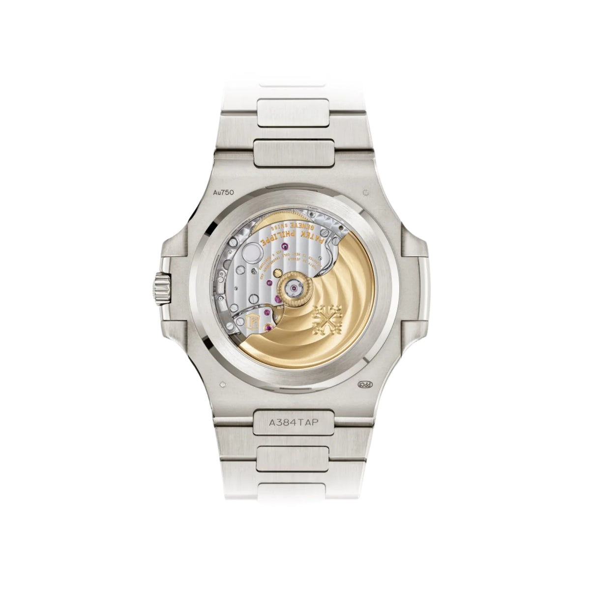 Patek Philippe Nautilus 40mm Men's Automatic Watch – Yellow Dial & Silver Stainless Steel Strap – view 4
