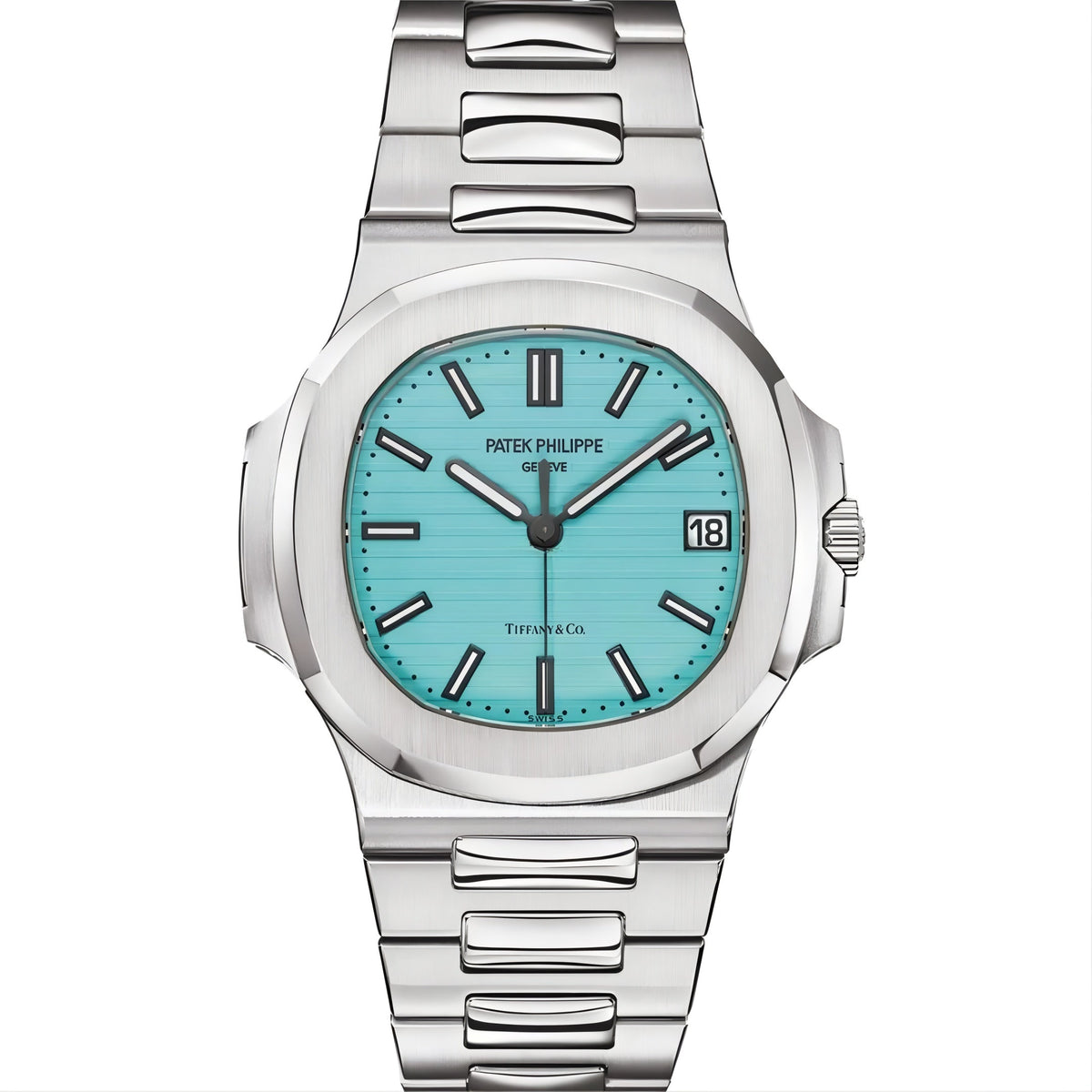 Patek Philippe Nautilus 5711/1A-018 40mm Men's Automatic Watch – Tiffany Blue Dial & Silver Stainless Steel Strap
