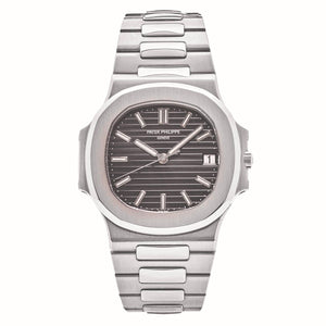 Patek Philippe Nautilus 40mm Men's Automatic Watch – Grey Gradient Dial & Silver Stainless Steel Strap