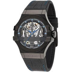 Maserati Potenza R8821108009 Men's watch - black dial leather strap