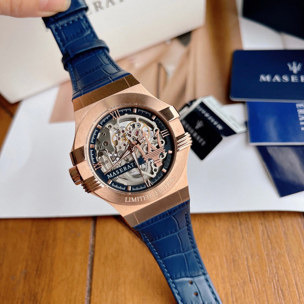 Original exclusive packaging for Maserati Potenza Limited Edition R8821108022 automatic skeleton watch