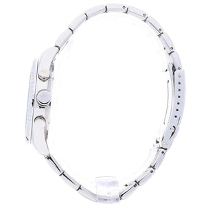 Side profile of Maserati Competizione R8853100011 men's quartz battery watch showing 11.5mm thickness and silver finish