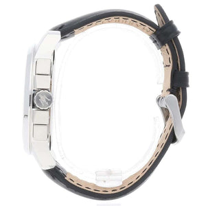 Side profile of Maserati Successo R8871621006 men's quartz battery watch showing 11.5mm thickness and silver finish