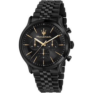 Maserati Epoca R8873618020 Men's watch - black dial steel strap