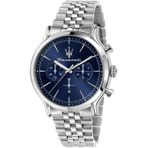 Maserati Epoca R8873618024 Men's watch - blue dial steel strap