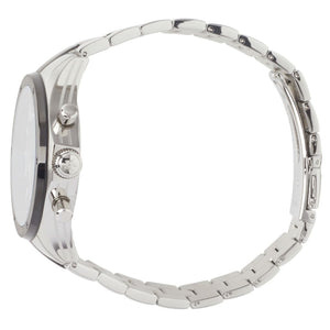 Side profile of Maserati Circuito R8873627003 men's quartz battery watch showing 12mm thickness and two-tone finish