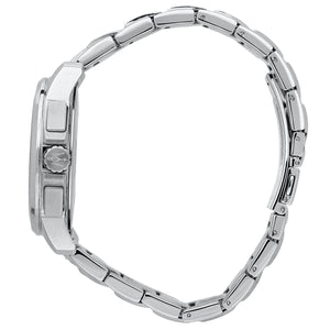Side profile of Maserati Successo Solar R8873645004 solar watch showing 11.5mm thickness and silver finish