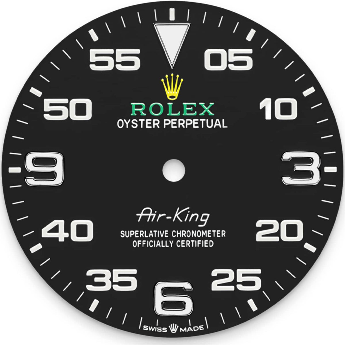 Rolex Air-King 36mm unisex mirror watch, black dial – view 3