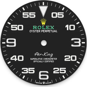 Rolex Air-King 36mm unisex mirror watch, black dial – view 3