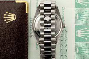 Rolex Day-Date men's mirror watch, silver dial – view 5