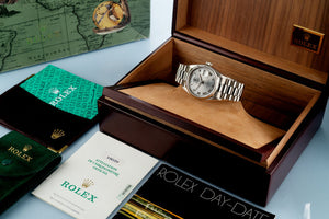 Rolex Day-Date men's mirror watch, silver dial – view 6