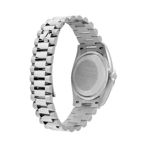 Rolex Day-Date men's mirror watch, silver dial – view 9