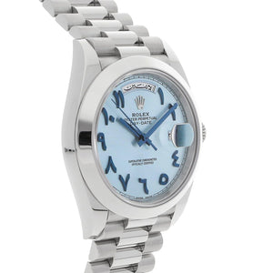 Rolex Day-Date men's mirror watch, ice blue dial – view 5