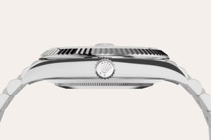 Rolex Day-Date men's mirror watch, blue ombré dial – view 4