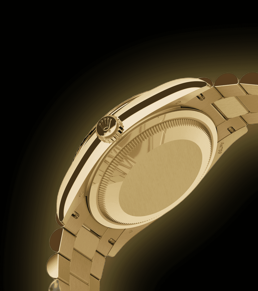 Rolex Day-Date 41mm men's mirror watch, green index dial – view 7