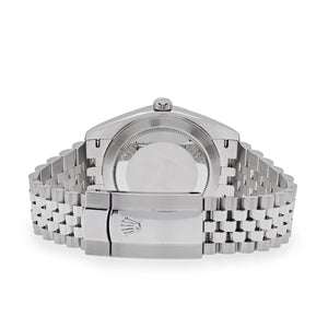 Rolex Datejust men's mirror watch, black dial – view 12