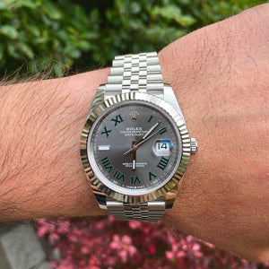 Rolex Datejust men's mirror watch, slate gray dial – view 10