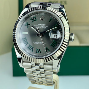Rolex Datejust men's mirror watch, slate gray dial – view 2
