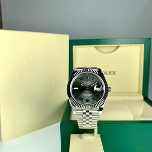 Rolex Datejust men's mirror watch, slate gray dial – view 3