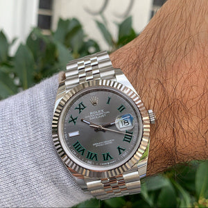 Rolex Datejust men's mirror watch, slate gray dial – view 5