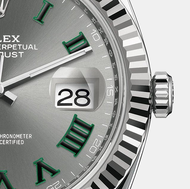 Rolex Datejust men's mirror watch, slate gray dial – view 9