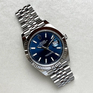 Rolex Datejust men's mirror watch, blue dial – view 13