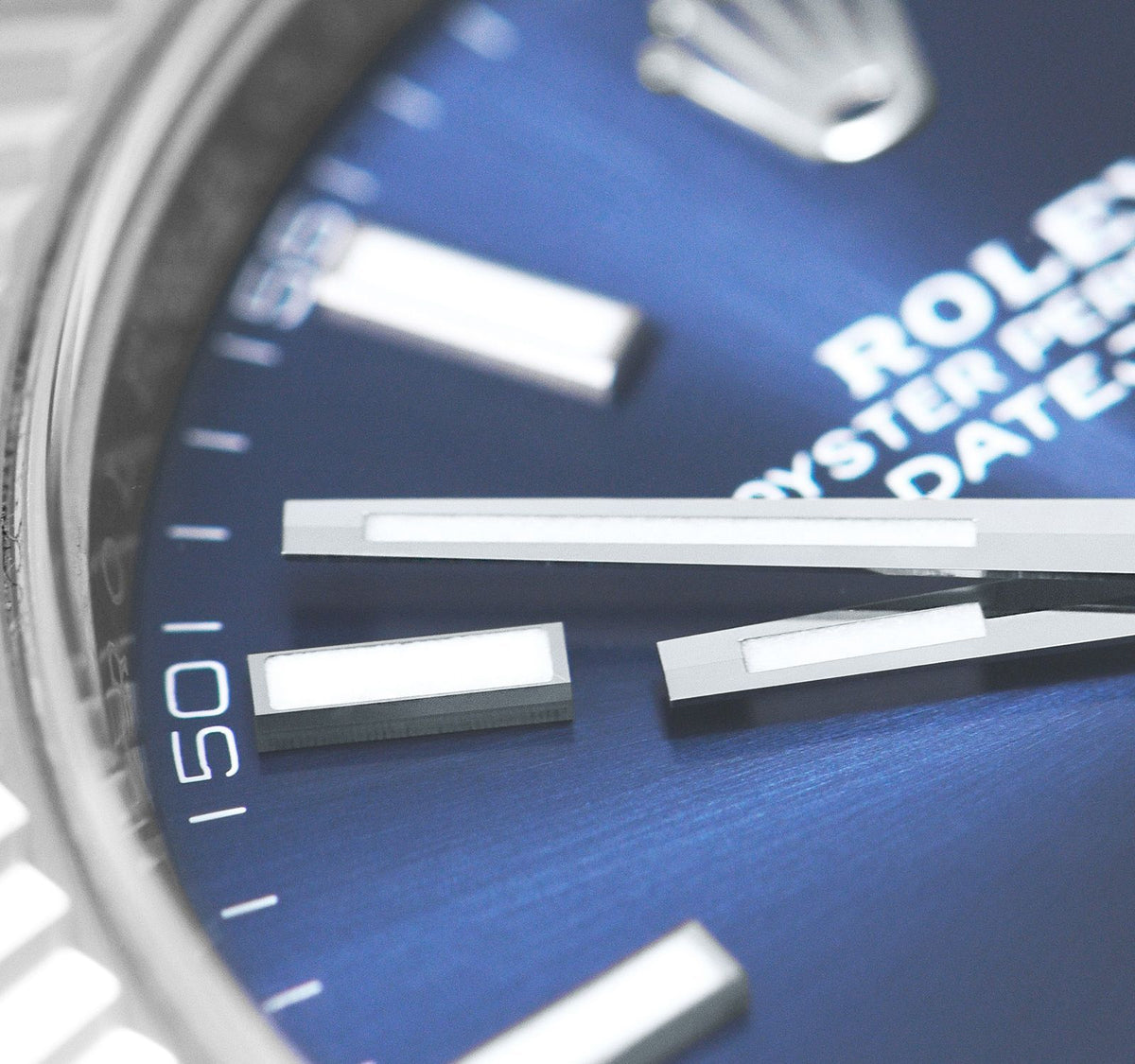 Rolex Datejust men's mirror watch, blue dial – view 5