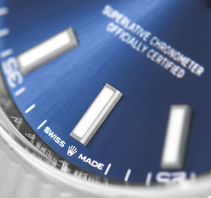 Rolex Datejust men's mirror watch, blue dial – view 6