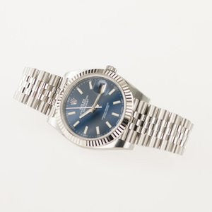 Rolex Datejust men's mirror watch, blue dial – view 8