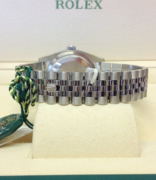 Rolex Datejust men's mirror watch, blue stone-set dial – view 4