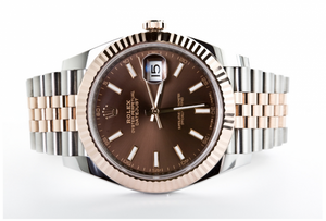 Rolex Datejust men's mirror watch, brown dial – view 5