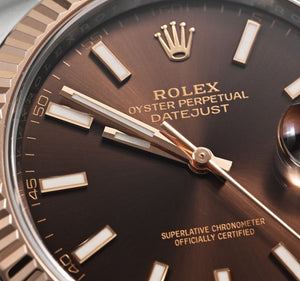 Rolex Datejust men's mirror watch, brown dial – view 6