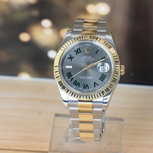 Rolex Datejust men's mirror watch, gray dial – view 2