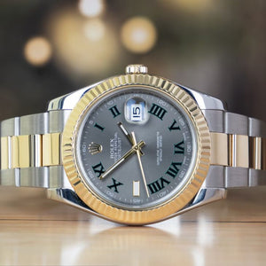 Rolex Datejust men's mirror watch, gray dial – view 3
