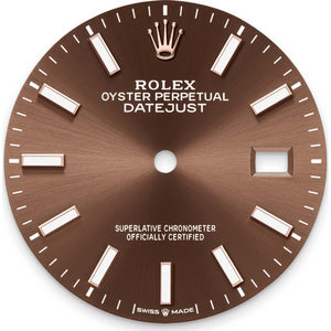 Rolex Datejust 36mm unisex mirror watch, chocolate brown dial – view 2