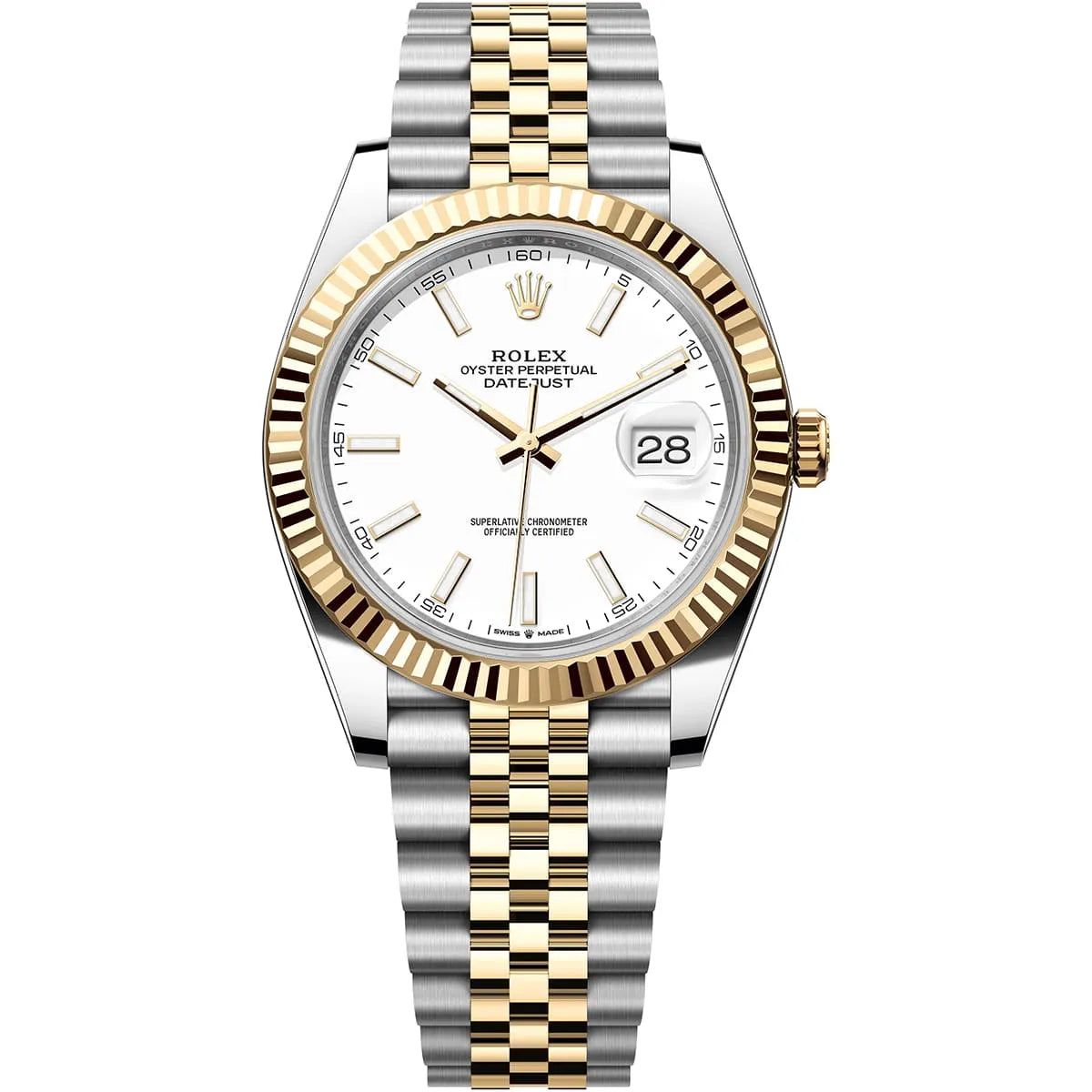Rolex Datejust 36mm unisex mirror watch, white mother-of-pearl dial – view 2