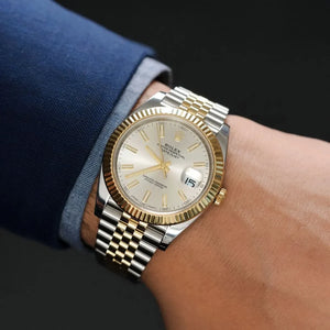 Rolex Datejust 36mm unisex mirror watch, white mother-of-pearl dial – view 3