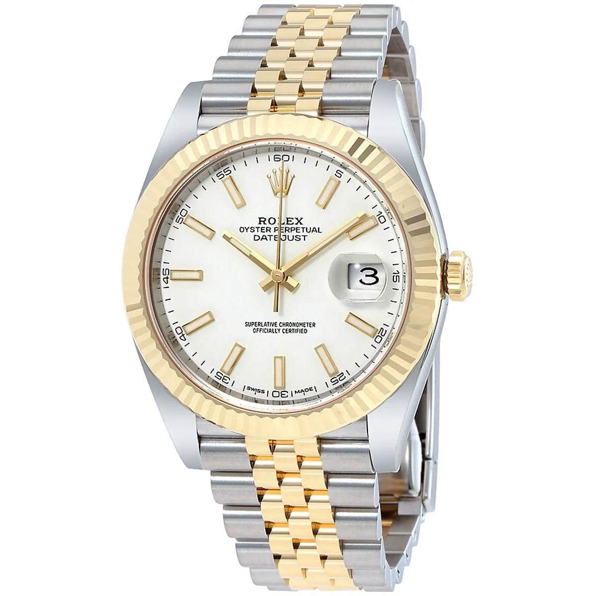 Rolex Datejust 36mm unisex mirror watch, white mother-of-pearl dial – view 4