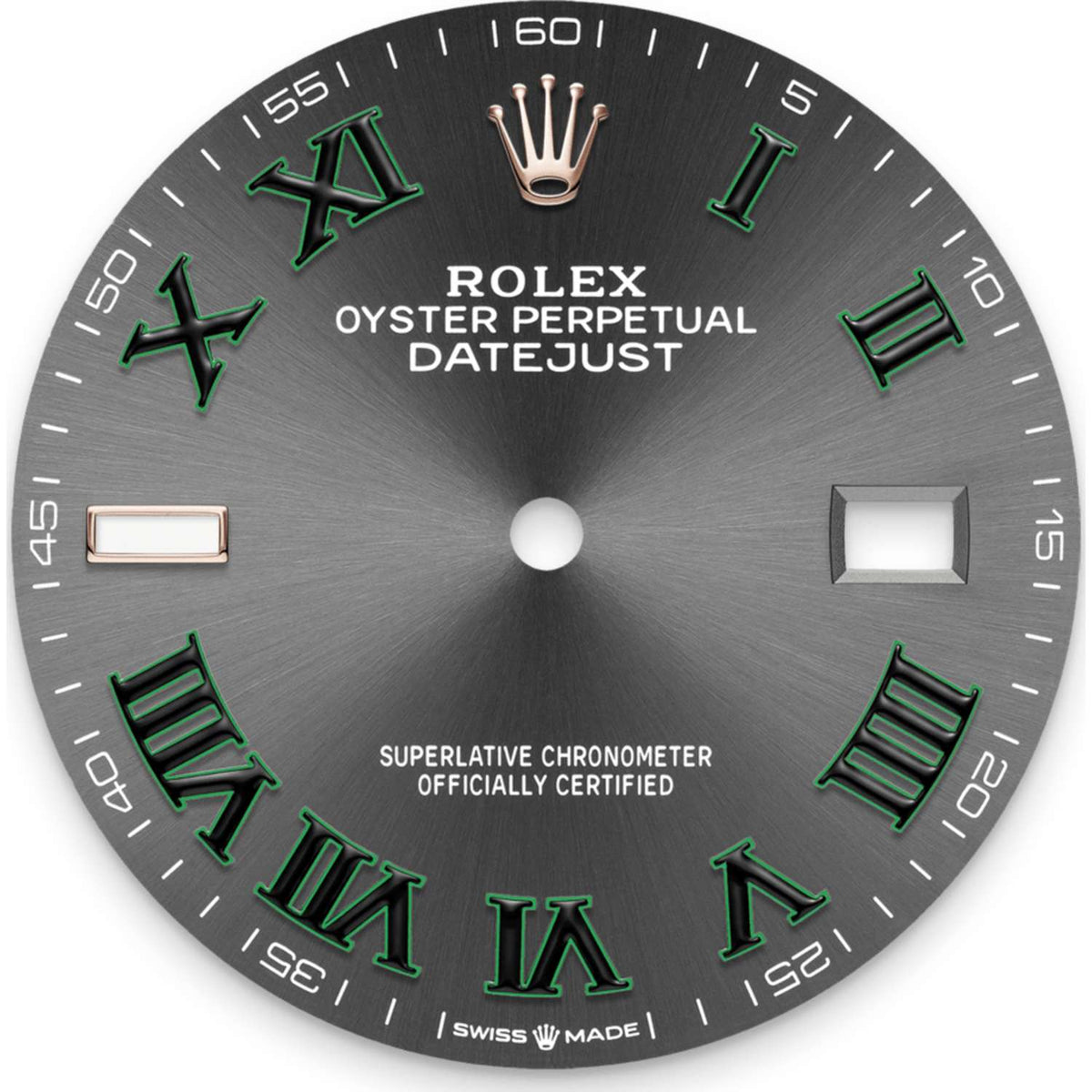 Rolex Datejust 36mm unisex mirror watch, slate gray roman numeral dial – view 2