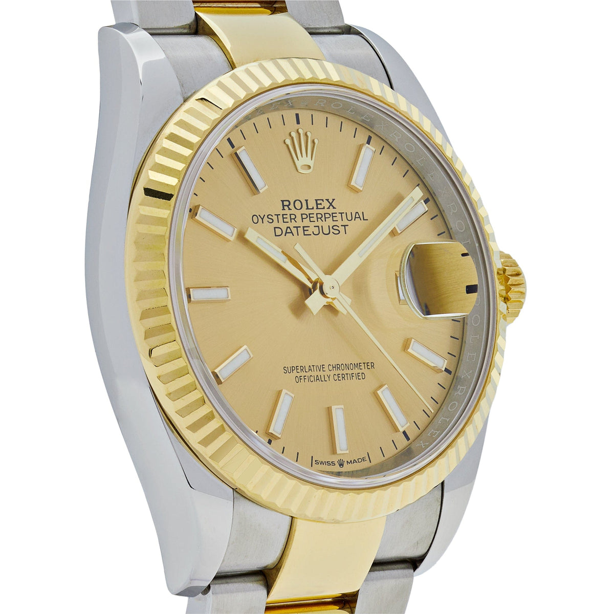 Rolex Datejust 36mm unisex mirror watch, champagne dial – view 4