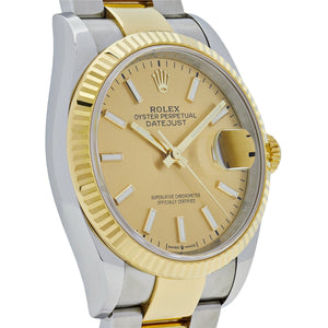 Rolex Datejust 36mm unisex mirror watch, champagne dial – view 4