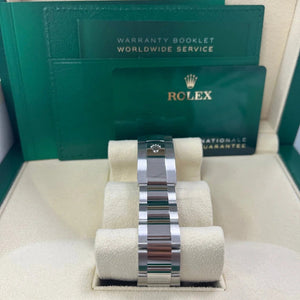 Rolex Datejust 36mm unisex mirror watch, black dial – view 7