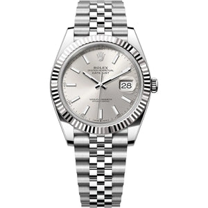Rolex Datejust 36mm Unisex Mirror Automatic Watch – White Dial & Silver Stainless Steel Five-Link Bracelet
